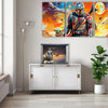 Herorama custom space diorama display case with magnetic plexiglass front dust protection