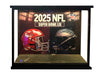Custom sports display case for 1/6 scale figures with motion activated LED lighting