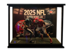 Custom sports display case for 1/6 scale figures with motion activated LED lighting