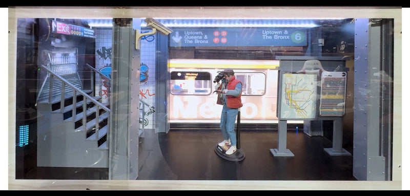 Herorama subway station 1/6 scale diorama display case NYC themed scene