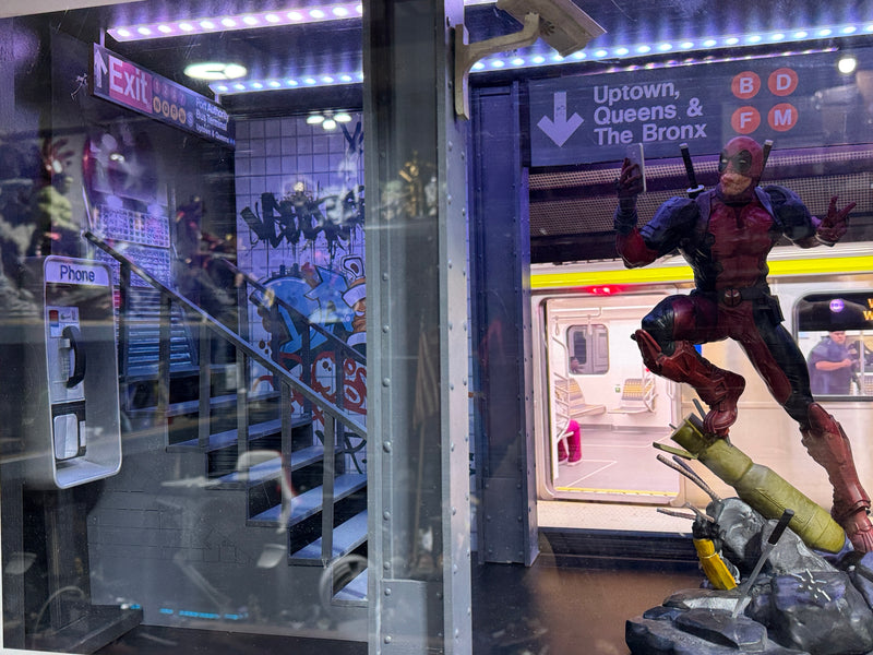 Herorama subway station 1/6 scale diorama display case NYC themed scene