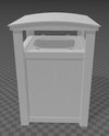 Wooden Trash Bin STL